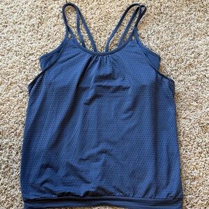 Athleta Dot Invigorate Tank Women’s Size Small in Blue